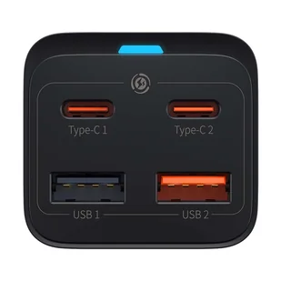 Ładowarka sieciowa Baseus GaN3 Pro, 2x USB-C, 2x USB, 65W (czarna) - Ładowarki do telefonów - miniaturka - grafika 2