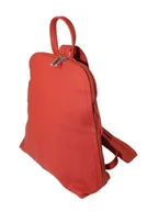 Torebki damskie - Plecak Skórzany MAGRE (PL) JOLA Skóra Naturalna Licowa CZERWONY Gładki - miniaturka - grafika 1