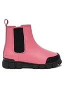 Buty dla dziewczynek - Clarks Kozaki Evyn Chelsea K. 26179042 Różowy - miniaturka - grafika 1