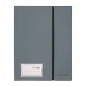 Teczki i skoroszyty - Album ofertowy Strigo A4 20 koszulek z gumką szary - miniaturka - grafika 1