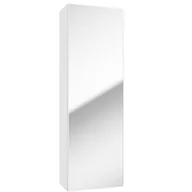 Szafki łazienkowe - Szafka łazienkowa wisząca z lustrem 40x20x120 cm Duo biała połysk Defra - miniaturka - grafika 1