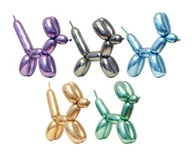 Balony i akcesoria - Godan Modeliny, rurki - platynowe mix kolorów - 50 szt. CB-MLMX - miniaturka - grafika 1