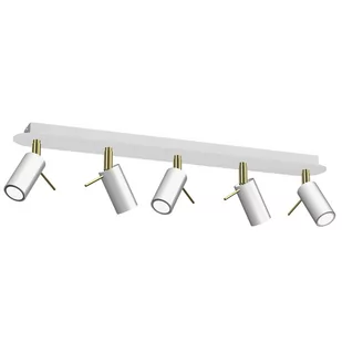 Milagro Lampa sufitowa PRESTON GOLD/WHITE 5x mini GU10 MLP7633 - Lampy ścienne - miniaturka - grafika 1