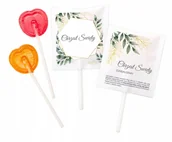 Gumy do żucia, lizaki, dropsy - Lizaki podziękowanie Chrzest Święty zestaw 50 szt. wzór 1 - miniaturka - grafika 1