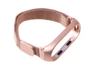 Akcesoria do smartwatchy - Pasek opaska Xiaomi Mi Band 3/ Xiaomi Mi Band 4 Magnes - rose gold - miniaturka - grafika 1