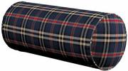 Poduszki dekoracyjne - Poduszka wałek prosty, granatowo - czerwona kratka, Ø16  40 cm, Bristol - miniaturka - grafika 1