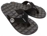 Klapki i japonki męskie - japonki męskie VOLCOM RECLINER SANDALS Black/White - miniaturka - grafika 1