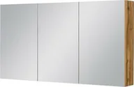 Szafki łazienkowe - Szafka łazienkowa z lustrem dąb naturalny 120x65 cm FOKUS NEW - miniaturka - grafika 1