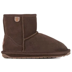 Buty młodzieżowe Emu Australia Wallaby Mini Teens T10103CHOC - brązowe - Botki damskie - miniaturka - grafika 1