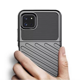 Thunder Case elastyczne pancerne etui pokrowiec Samsung Galaxy A22 5G czarny - Etui i futerały do telefonów - miniaturka - grafika 2