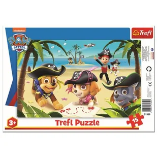 Trefl Puzzle ramkowe 15 Przyjaciele z Psiego Patr - Puzzle - miniaturka - grafika 1
