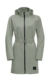 Jack Wolfskin Norden Port Płaszcz Miętowy Liść L - Płaszcze damskie - miniaturka - grafika 1