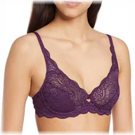 Biustonosze - Triumph biustonosz miękki fioletowy Amourette 300 W rozmiar 80B koronkowy - miniaturka - grafika 1