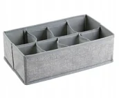 Etui na dokumenty i karty - Organizer do szafy na skarpety przegródki x 8 28cm - miniaturka - grafika 1