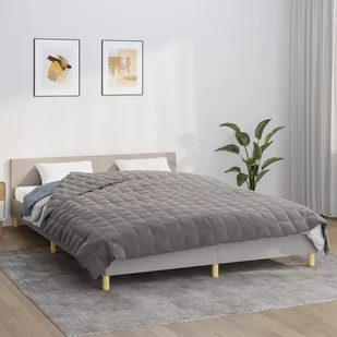 Vidaxl Koc Obciążeniowy, Szary, 220X235 Cm, 15 Kg, Tkanina - Koce - miniaturka - grafika 1