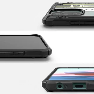 Ringke Fusion X Design etui pancerny pokrowiec z ramką Xiaomi Redmi Note 10 / Redmi Note 10S czarny (Ticket band) (XDXI0029) - Etui i futerały do telefonów - miniaturka - grafika 3
