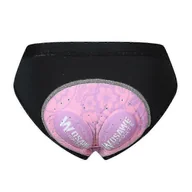 Spodenki rowerowe - Damskie spodenki rowerowe 3D Gel Eva Padded oddychające spodenki sportowe na rower - POP 118 Różowy Pad XL - miniaturka - grafika 1