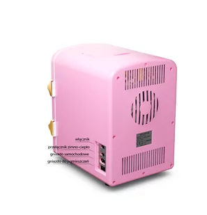 Lodówka Kosmetyczna Różowa ze Złotym Logo - Pozostałe urządzenia kosmetyczne - miniaturka - grafika 4