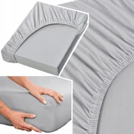 Prześcieradła - Prześcieradło 100% Bawełna CZESANA 180x200 + 30cm z GUMKĄ na wysoki materac - miniaturka - grafika 1