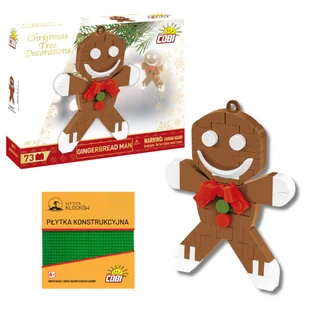 KLOCKI COBI 20013 BOMBKA Zawieszka ciasteczko CHRISTMAS 73El. + P��YTKA - Klocki - miniaturka - grafika 1