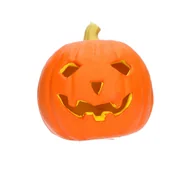 Ozdoby bożonarodzeniowe - Podświetlamna ozdobna dynia piankowa dekoracja na halloween 16cm - miniaturka - grafika 1