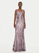 Sukienki - Fracomina Sukienka wieczorowa FQ24WD3014W53601 Fioletowy Slim Fit - miniaturka - grafika 1