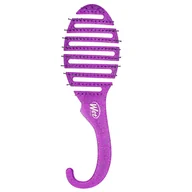 Szczotki i grzebienie do włosów - Wet Brush Shower Detangler szczotka do rozczesywania włosów pod prysznicem Purple Glitter - miniaturka - grafika 1