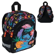 Plecaki szkolne i tornistry - St. Majewski Plecak Przedszkolny Szkolny Dziecięcy Mały Na Wycieczki Stitch Black Aloha - miniaturka - grafika 1