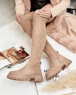 Kozaki damskie - Royalfashion Damskie kozaki za kolano Ridesel-40 - miniaturka - grafika 1