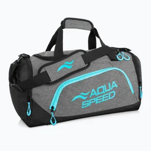 Torba treningowa AQUA-SPEED 35 l szara/niebieska - Torby sportowe - miniaturka - grafika 1