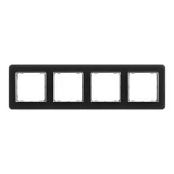 Wyłączniki światła i elektryczne - Ramka poczwórna Szkło dymione SEDNA DESIGN SCHNEIDER ELECTRIC - miniaturka - grafika 1