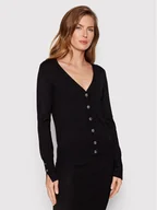 Swetry damskie - Guess Kardigan Zena W2YR33 Z2V62 Czarny Regular Fit - miniaturka - grafika 1