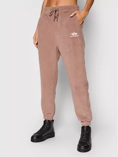 Spodnie sportowe damskie - Alpha Industries Spodnie dresowe Basic Jogger 118070 Różowy Regular Fit Alpha Industries Spodnie dresowe Basic Jogger 118070 Różowy Regular Fit - grafika 1