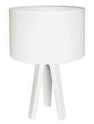 Lampy stojące - Macodesign Lampa stołowa Lilia 010s-060w, biała, 60 W - miniaturka - grafika 1