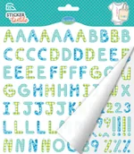 Pasmanteria - Naprasowanka, Alfabet, niebieski, 2 arkusze - miniaturka - grafika 1