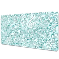 Podkładki na biurko - Podkładka mata ochrona biurka Fale vintage 90x45cm - miniaturka - grafika 1