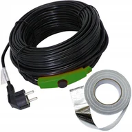 Pozostałe akcesoria sieciowe - KABEL GRZEWCZY z TERMOSTATEM przewód grzejny TAŚMA GRATIS 230V 384W 24M - miniaturka - grafika 1