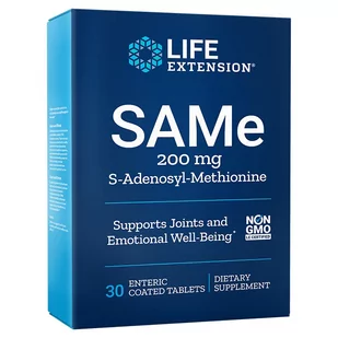Life Extension SAMe 200 mg (30 tabl.) - Suplementy naturalne - miniaturka - grafika 1