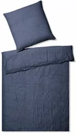 Pościel - Elegante Poszewka lniana Breeze Navy - miniaturka - grafika 1
