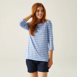 Regatta Damska bluzka 3/4 Bayletta Niebieski, Cotton, Rozmiar: 34 - Bluzki damskie - miniaturka - grafika 1