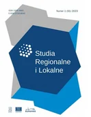 Czasopisma - Studia Regionalne i Lokalne 1/2023 - miniaturka - grafika 1