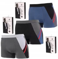 Majtki męskie - Bokserki Męskie Bawełniane Gładkie KLASYCZNE KOLOROWE MORAJ ZESTAW 3PAK 5XL - miniaturka - grafika 1