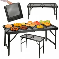 Meble ogrodowe - Luaro kempingowy cateringowy składany 80 x 40 x 66 x 37 cm - miniaturka - grafika 1