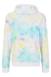 BOSS Męska bluza z kapturem W_Love_2, White100, XL - Bluzy męskie - miniaturka - grafika 1