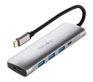 Huby USB - Reinston EHUB06 Szary - miniaturka - grafika 1