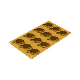 Forma silikonowa Silikomart Carciofo, 12 gniazd w kształcie karczocha - Formy do ciast - miniaturka - grafika 1