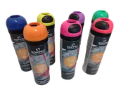 Sprzęt geodezyjny - Zestaw farb do znakowania SOPPEC FLUO TP - mix kolorów, karton 12 szt. - miniaturka - grafika 1