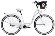 Rowery - Goetze, Rower Miejski Style 28" Alu 3 Biegi Biały Biały Czarny, Kosz - miniaturka - grafika 1