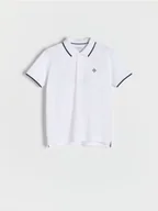 Koszulki dla chłopców - Reserved - Koszulka polo - biały - miniaturka - grafika 1
