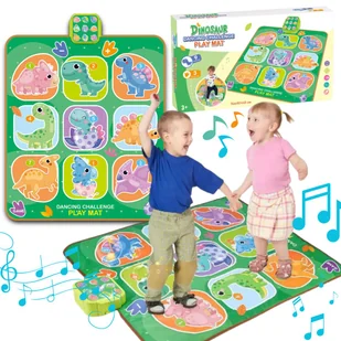 Mata Muzyczna Do Tańczenia Interaktywna Edukacyjna Zwierzątka Dźwięk Led - Maty edukacyjne - miniaturka - grafika 1